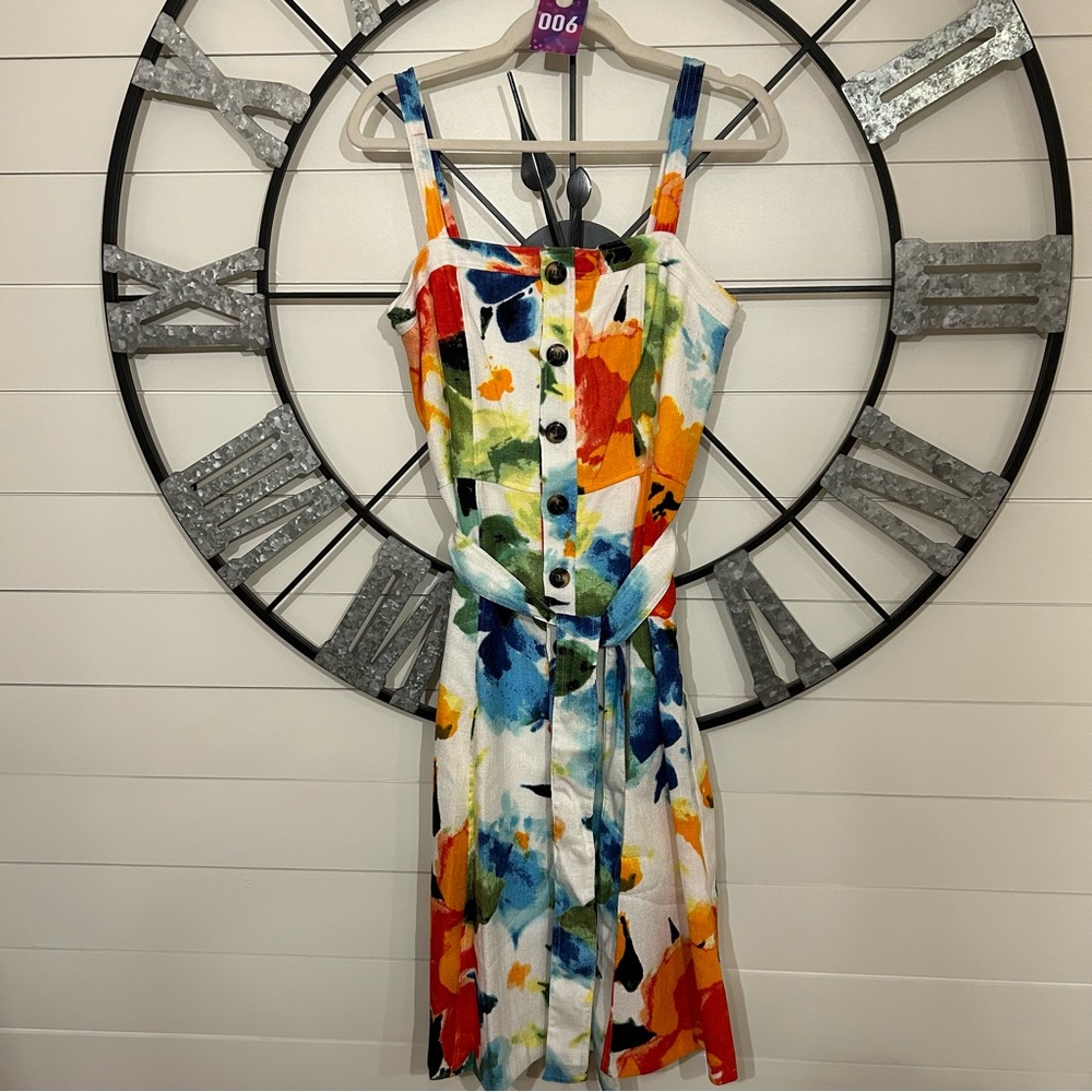 006 Donna Ricco Colorful Sundress - fits like an 8